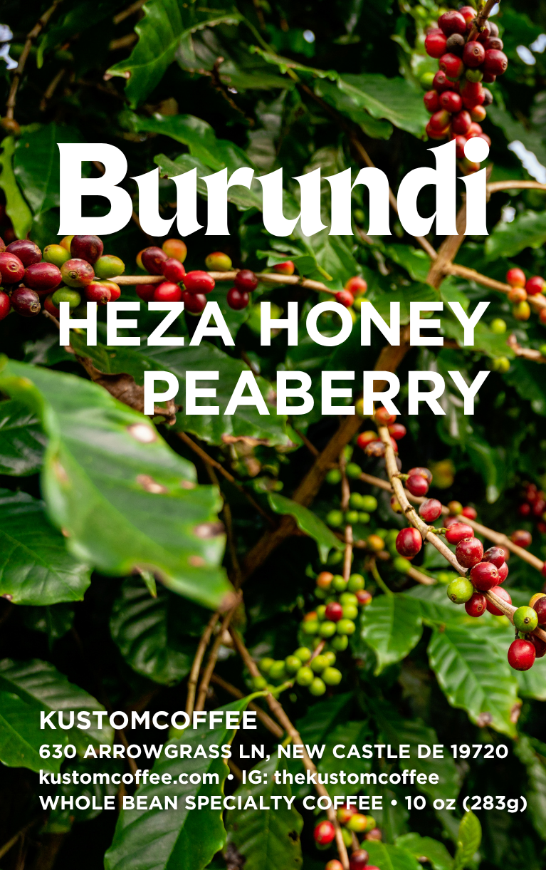 Burundi Honey Peaberry Heza Washing Station